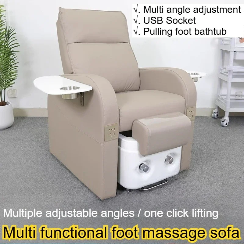 

Foot Massage Sofa Pedicure Armchair Manicure Cosmetic Beauty Salon SPA Care Drawers Manicure Board Fotel Feet Stand De Tub
