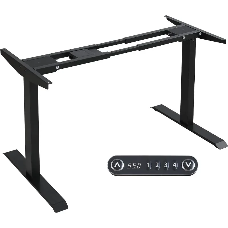 Dual Motor Height Adjustable Standing Desk Frame with Adjustable Legs for 48