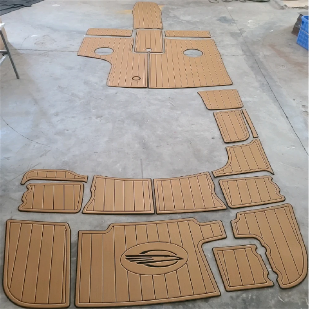 

2007 Chaparral 220 SSI Платформа для плавания Кокпита Лодка из пены EVA Тиковая палуба Напольный коврик в стиле SeaDek Самоклеящиеся fges6ysey