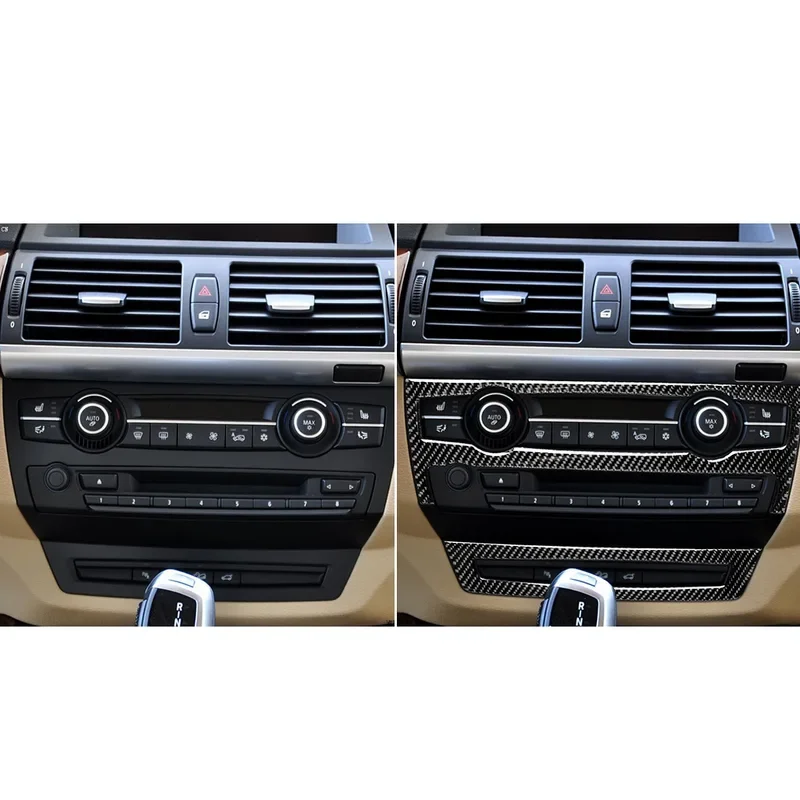 

Carbon Fiber Car Middle Air Vent Switch Panel Cover Trim For BMW E70 E71 X5 X6 2008 2009 2010 2011 2012 2013