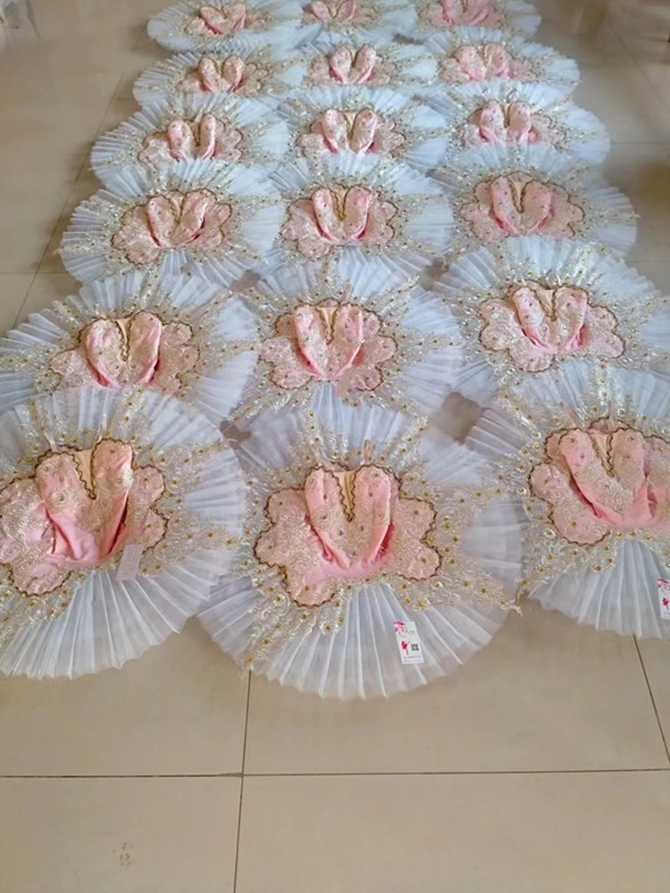 Professionele Ballet Tutu Meisjes Roze Platter Pannenkoek Tutu Ballerina Party Jurk Volwassen Vrouwen Kind Kids Ballet Dans Kostuum