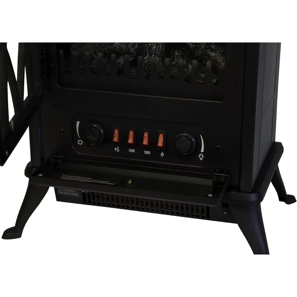 موقد أشتون الكهربائي الأسود ES4215، توهج مريح، الأبعاد: 11.5 × 16.5 × 23 #2