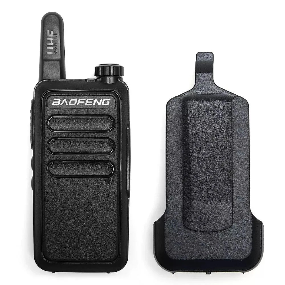 2 buah Mini BaoFeng Walkie talkie BF-R5 USB pengisi daya UHF400-470MHz Set Radio portabel 2-Way mainan anak-anak pemancar komunikasi