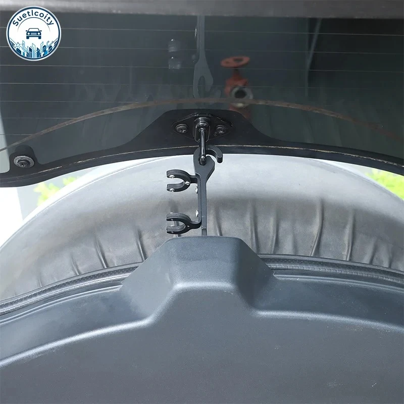 Interior Car Accessories For Toyota FJ Cruiser 2007-2021 Carbon Steel Black Car Tail Door Glass Seamless Stand Trim