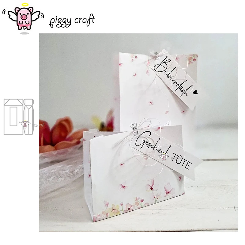 Piggy Craft Metall-Stanzformen, geschnittene Matrizenform, Faltschachtel, Dekoration, Sammelalbum, Papier, Basteln, Messerform, Klingenstanzer, Schablonen