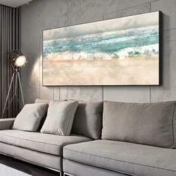Abstract Beach Landscape Canvas Painting Posters and Prints Modern Wall Art Pictures for Living Room Home Decor Cuadros