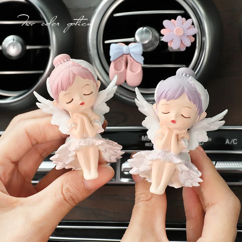 Ballet Girl Bella Car Air Outlet Aromatherapy Car Interior Decoration Supplies Car Perfume Cartoon Doll Air Conditioning Port