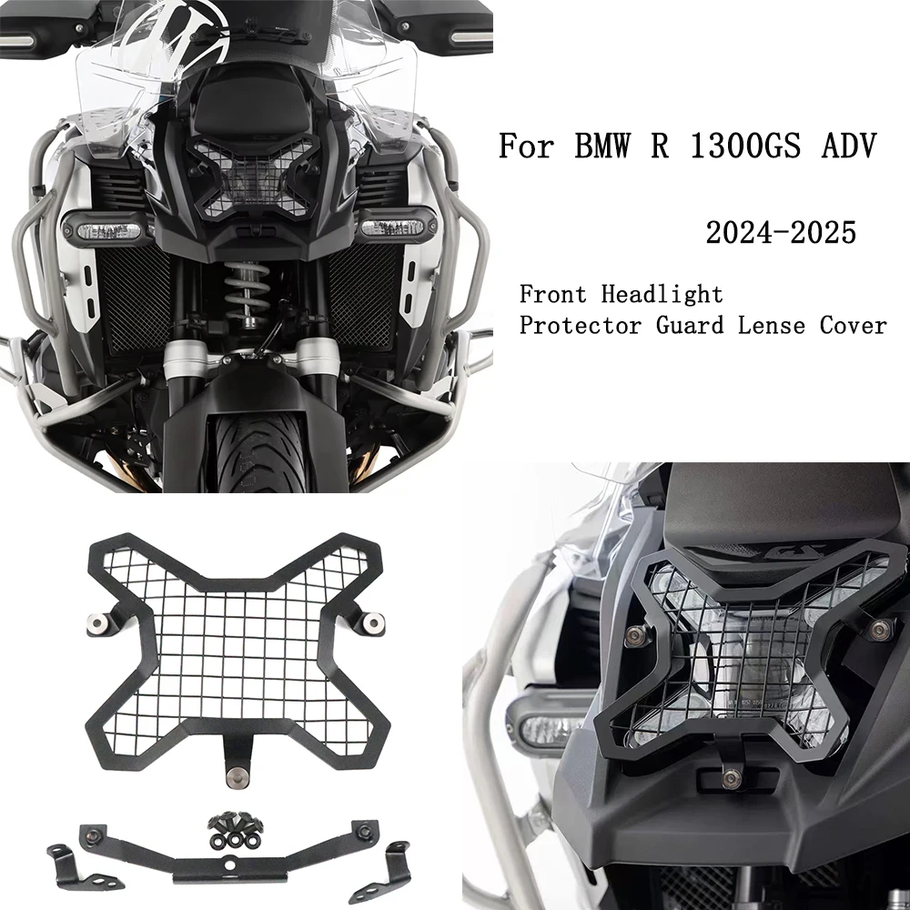 

New R1300GS ADV Front Headlight Protector Guard Lense Cover For BMW ADV R 1300GS ADV ADVENTURE 2024 2025 Motorcycle