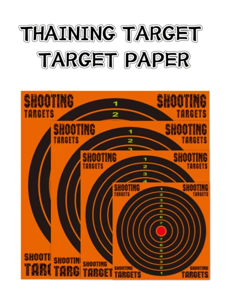 10pcs 8in Target Stickers Archery Targets Paper Target Shooting Accessories