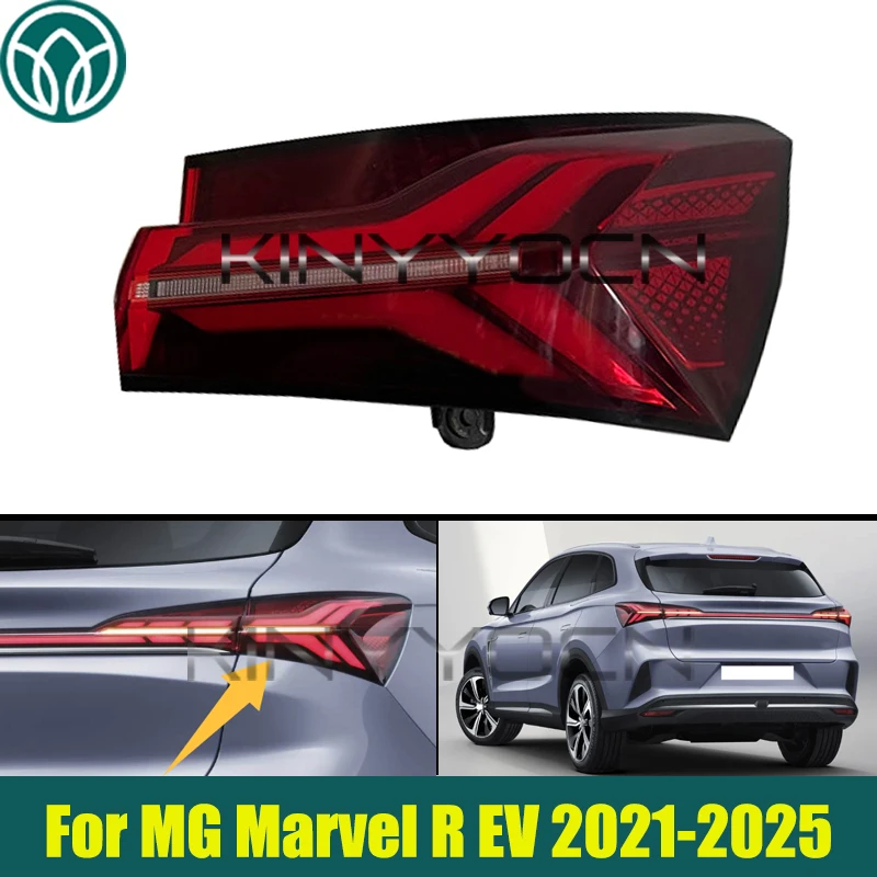 

95Новый задний фонарь для MG Marvel R EV 2021 2022 2023 2024 2025 Задние фонари Предупреждающие огни Задние указатели поворота