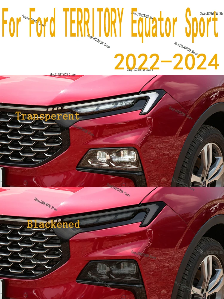 

For Ford TERRITORY 2022-2024 Equator Sport Anti scratch film for exterior headlights, headlight color, repair parts, stickers