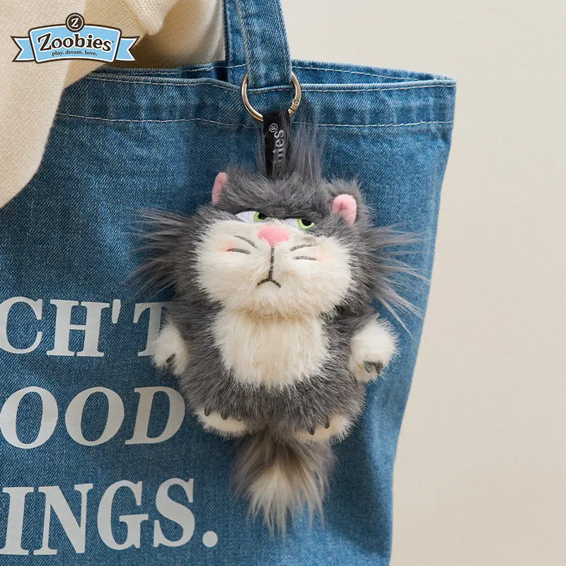 Genuine Disney Plush Pendant Cute Stitch Lucifer Marie Cat Dumbo Coin Purse Headphone Bag Fashion Toys Bag Ornament Girl'S Gift