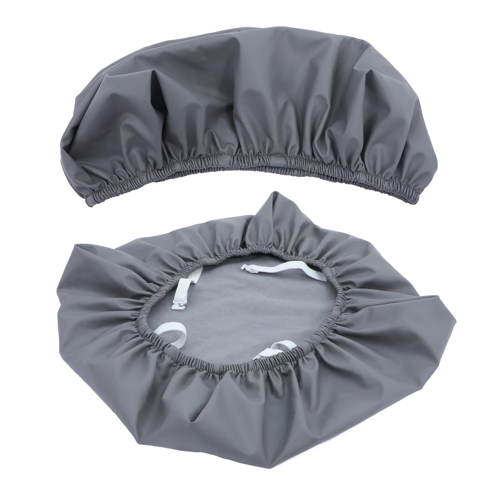 

2pcs Dining Chair Cover Pu Waterproof Stretchable Protective Modern Style Elastic Slipcover For Dining Room Living Room Hotel