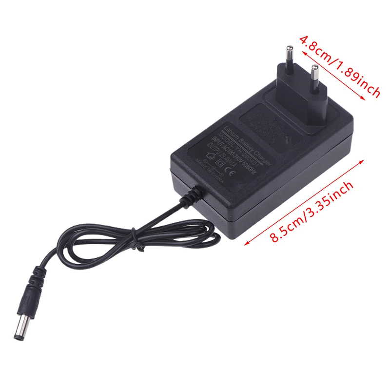 1Pcs  2 Pin EU Plug Fascia Gun Muscle Relaxation Massage Gun Power Adapter Charger Power Supply AC100-240V 50/60Hz