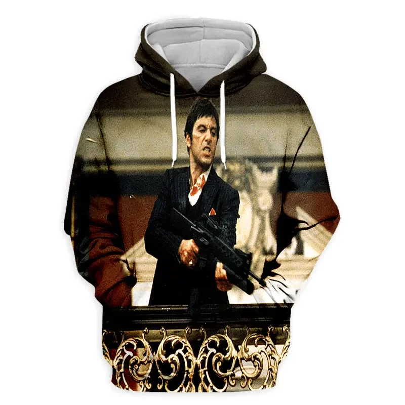 Movie Scarface Hoodies 3D Print Women/Men Hoodie Streetwear Hip Hop Sweatshirts Pullover Kids Hooded Unisex Clothing