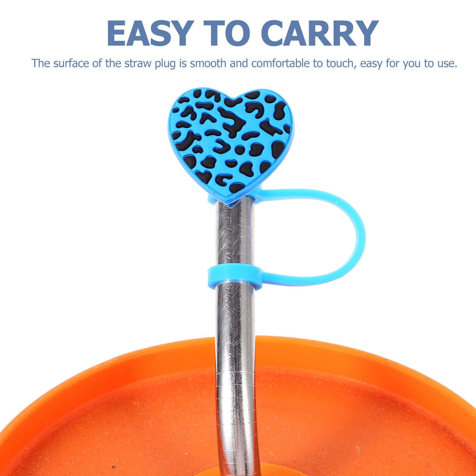 

4 Pcs Topper Shaped Straw Caps Decorations Reusable Drinking Covers Reusable Straw Caps Party Supplies Picnic Accessories