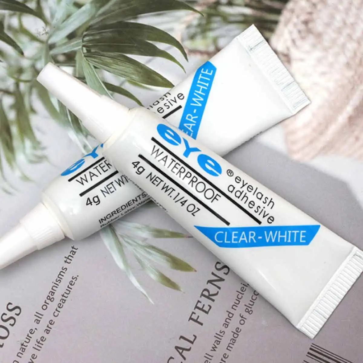 Falscher Wimpernkleber, 7 g, Pfropfwimpern, falsche Wimpern, schnell trocknend, keine Spuren, natürlich und langlebig, transparent und unsichtbar