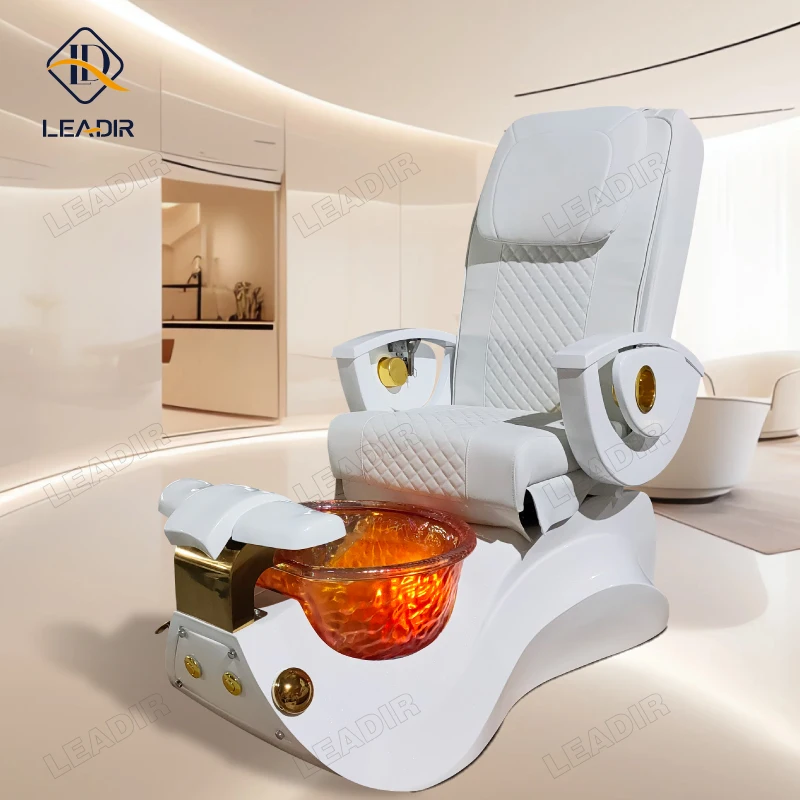 

Beauty Salon Comfortable Reclining Lay Down Electric Massage Foot Care Pedicure Chair for Nail Salon