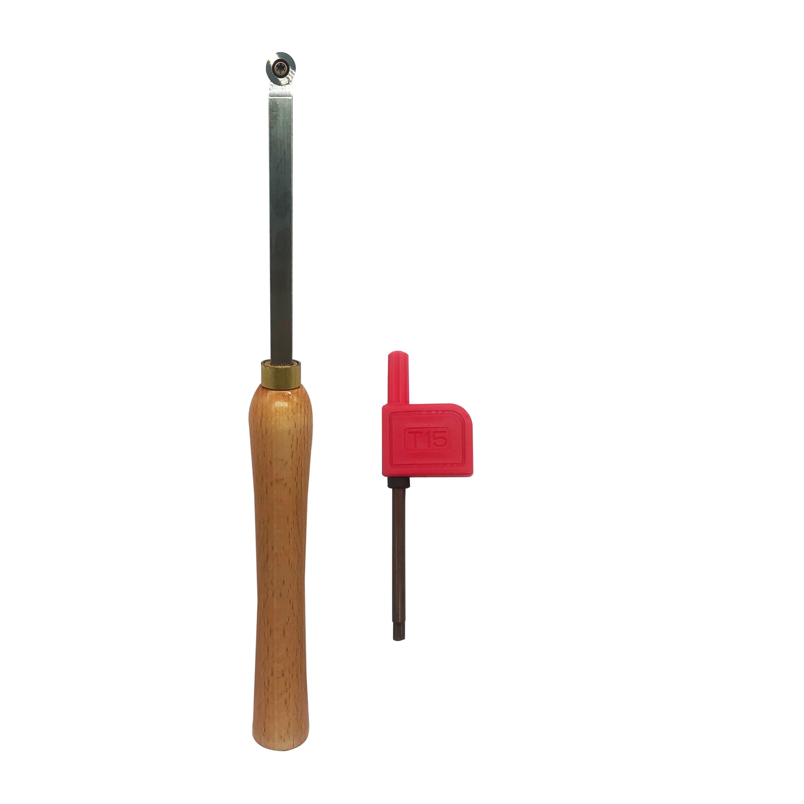 Woodturning Carbide Wood Turning Tool Set of Rougher Detailer Finisher Lathe Tools for Woodturning+1pc round shaped insert