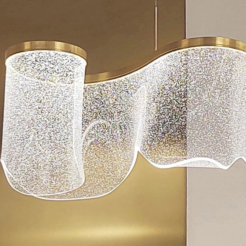 ديكور المنزل الحديث LED حلقة الثريا تستخدم لطاولة الطعام المطبخ مطعم غرفة المعيشة قلادة مصباح إضاءة داخلية