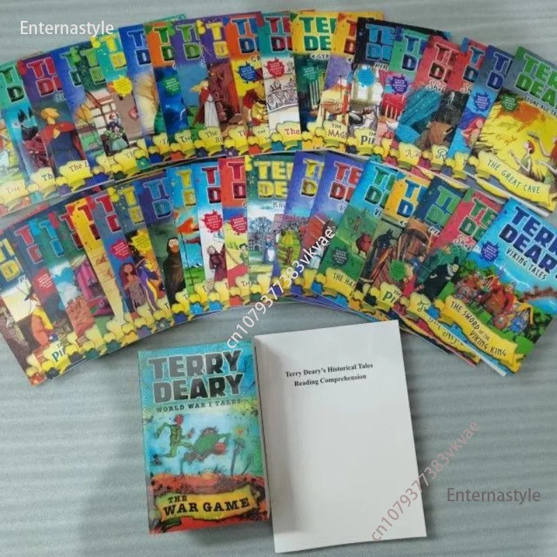 Buku Kisah anak-anak bahasa Inggris asli Terry Deary's History Talesy memiliki 53 buku cerita anak-anak Bahasa Inggris