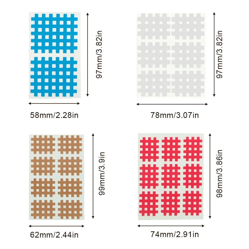 1 Stück 2/6//8/9 Aufkleber Gesundheitswesen Spi-Rral Kreuz Kinesiologie Tape Physiotherapie Kreuzmuskelband zur Schmerzlinderung