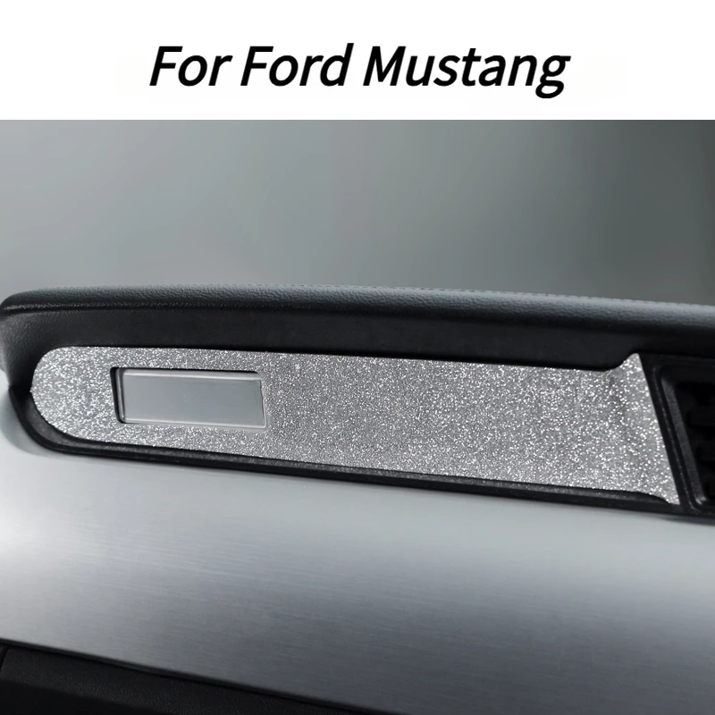 For Ford Mustang 2015-2023 Car Interior Co-pilot Dashboard Panel Trim Strip Instrument Sticker Blink Women Decals Accessories