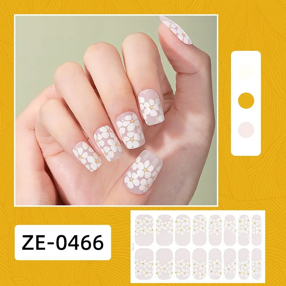 4 Sets 16 Streifen halbgehärtete Gel-Nagelaufkleber mit Farbverlauf, französische Nagelkunst-Gel-Nagellackstreifen, glitzernde Nagelkunstaufkleber