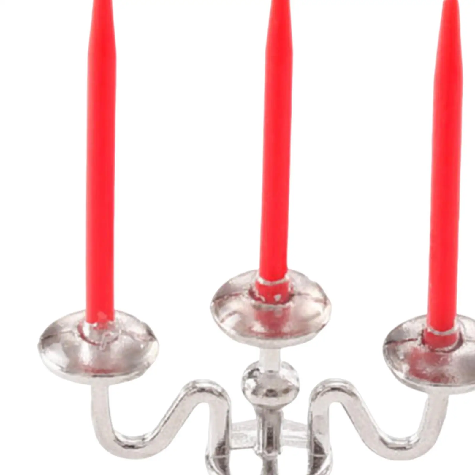 1/12 casa de bonecas castiçal em miniatura bonito casa de boneca castiçal candelabros ornamento para sala estar mesa peça central