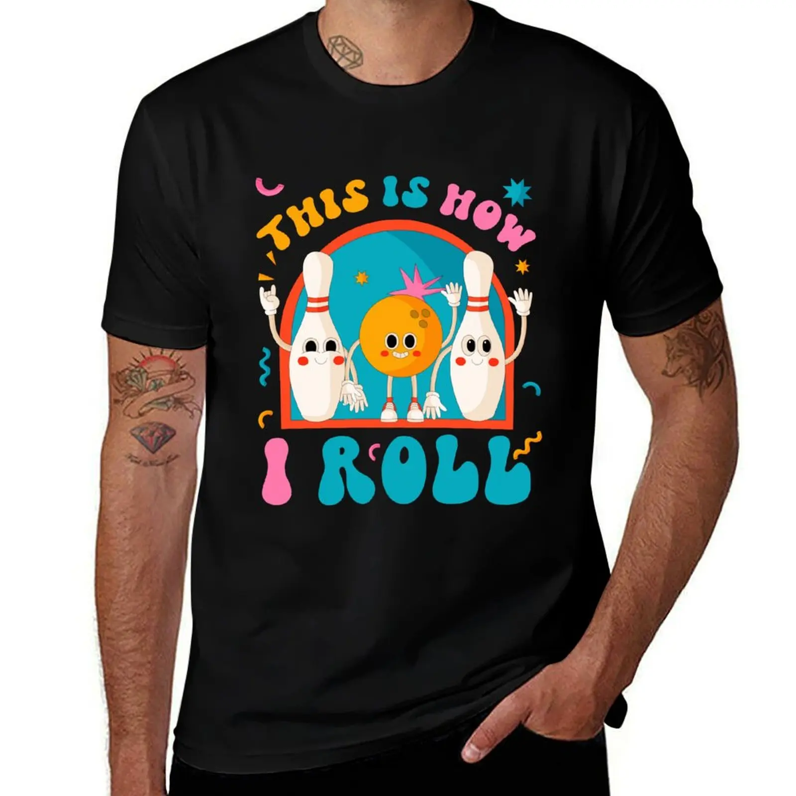 

This is How I Roll Funny Bowling Party Shirt For Bowling Lovers, Funny Gifts for Bowler T-Shirt essential t shirt T-Shirt