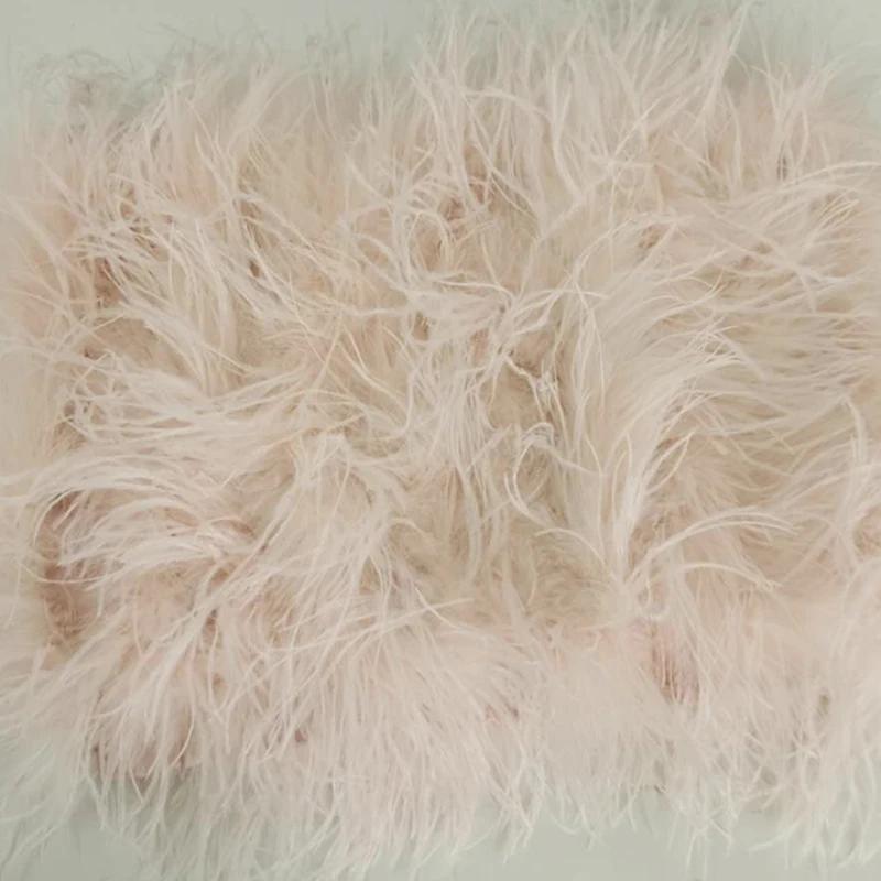 Neuestes Design, stilvolles 100 % Straußenhaar, Ärmellänge 55 cm, mehrfarbig, maßgeschneidert, für Mode, Club und Party, Bankett, vielseitig – Detail 31