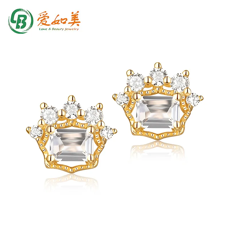 

New Edition Colored Gemstone 14k Rose Gold Earrings Japanese Style Light Luxury Original Design Earrings Jewelry