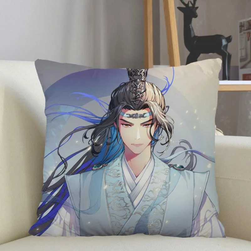 Musife Custom Lan WangJi Pillowcase Home Decoration 45x45cm Zipper Square Pillowcase Throw Pillow Cover Drop Shipping 04.24