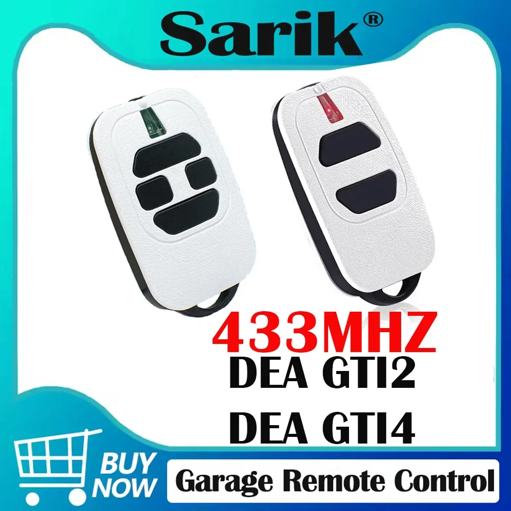 DEA Compatible with GT2 GT4 GTI2 GTI4 GTI2N GTI4N GTI2M GTI4M TR2 TR4 TR2N TR4N Garage Door Remote Control 433MHz Rolling Code
