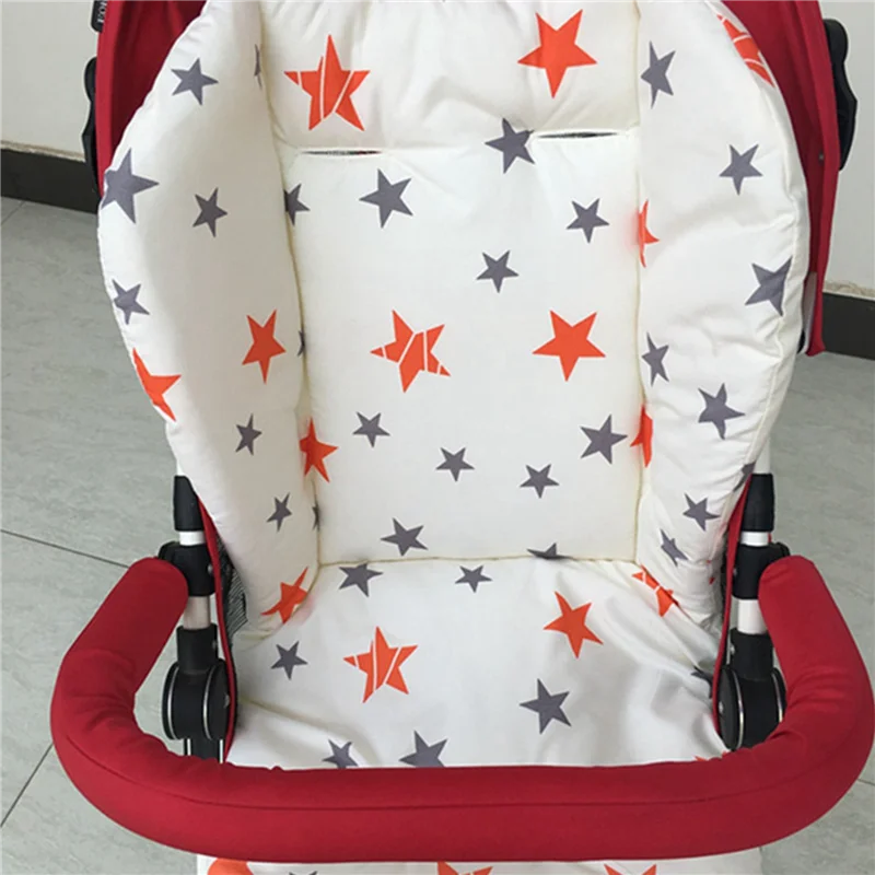 

ODIES-2X Baby Stroller Seat Pad Universal Baby Stroller High Chair Seat Cushion Liner Mat Cotton Soft Feeding Chair Pad Cover