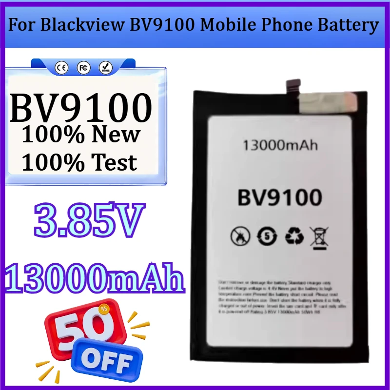 

New 13000mAh BV 9100 Replacement Battery For Blackview BV9100 3.85V 13000mAh Mobile Phone Batteries