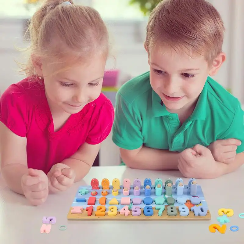 Holz Anzahl Passenden Bord Farbe Anzahl Mathe Spielzeug Für Kleinkinder Montessori Pädagogisches Anzahl Form Passenden Sortierer Bord spielzeug