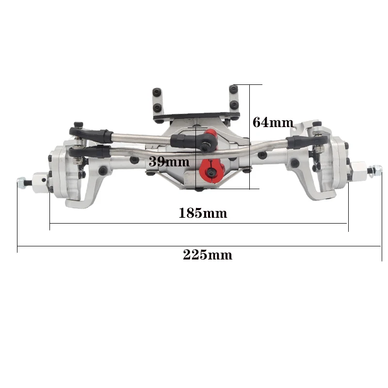 Aluminum Alloy CNC Anodized Front and Rear Door Bridges for 1/10 RC Crawler Car AXIAL SCX10 II  90046 RC4WD D90 DIY Accessories