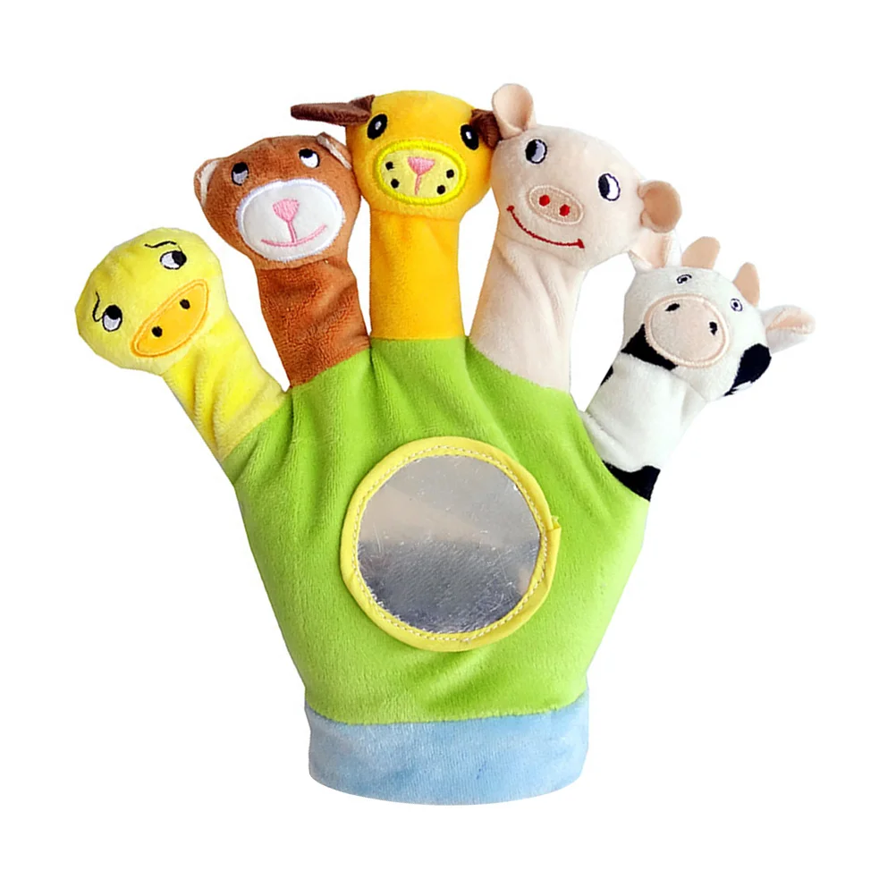 Hand Puppet Animal Figurine Stuffed Telling Toys Gloves for Kids Child Baby Favor Dolls