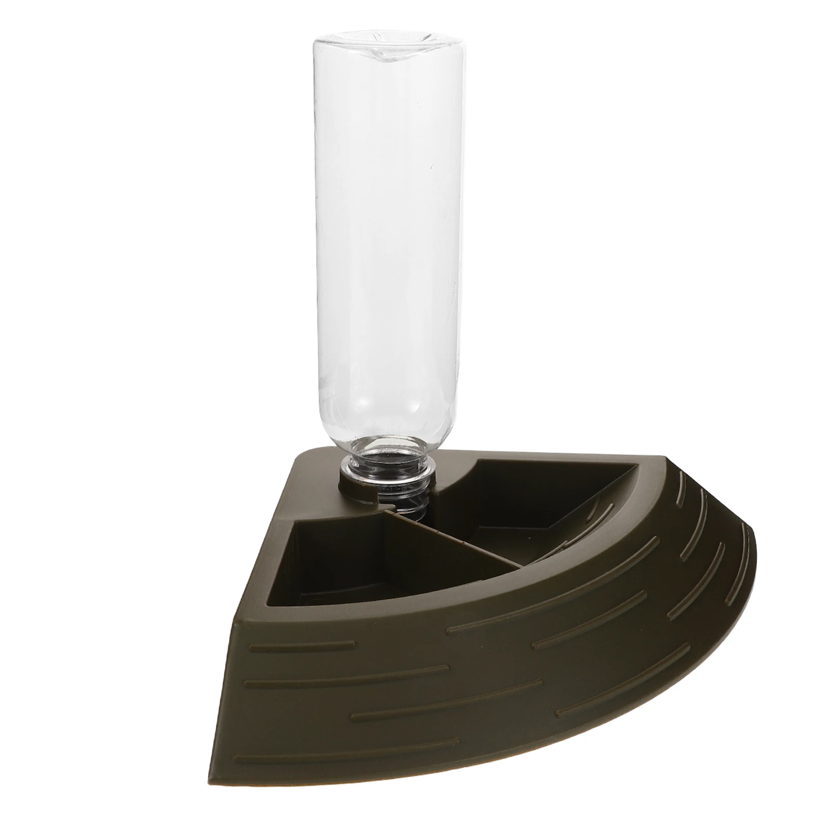 

Reptile Feeding Water Dish - 2-in-1 Triangle Food Bowl for Bearded Dragons Tortoises Lizards Leak Resistant Non Tip Design Easy