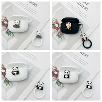 cute panda Earphone Cover For Oraimo FreePods 4/Roll/Rock/Airbuds 3 Case Silicone Shockproof case fundas