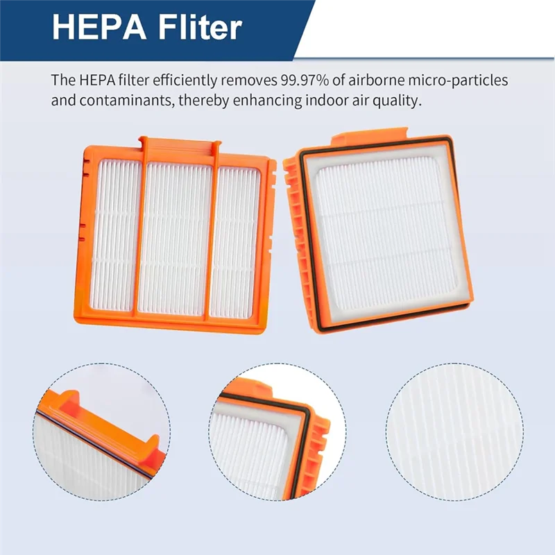 Kit de acessórios para robô aspirador de pó, para rv2820ze av2820s rv2800s, espuma de filtro de vácuo, almofada de esfregão, kit de acessórios de escova lateral