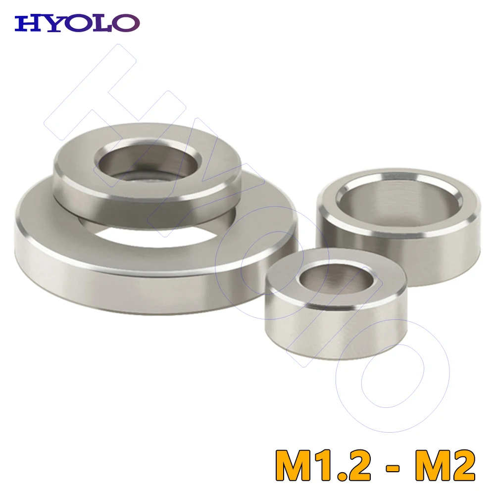 

304 Stainless Steel Unthreaded Bushing Washer Round Hollow Standoff Straight Through Column Gasket Sleeve Spacer M1.2 - M2