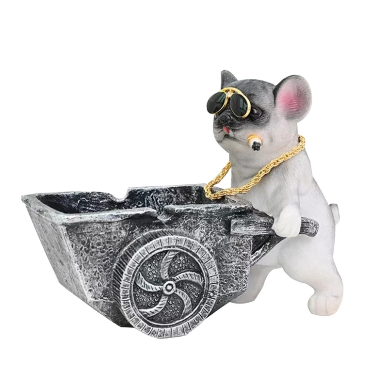 Personality Trend Ashtray Resin Creative Decoration PuppysHousehold Gadgets