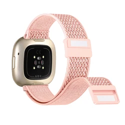 For Fitbit Versa 2/Versa 3/Versa 4/Charge 5 Bands Nylon Elastic Replacement Bands With Megnetic Buckle for Fitbit Charge 6 Strap