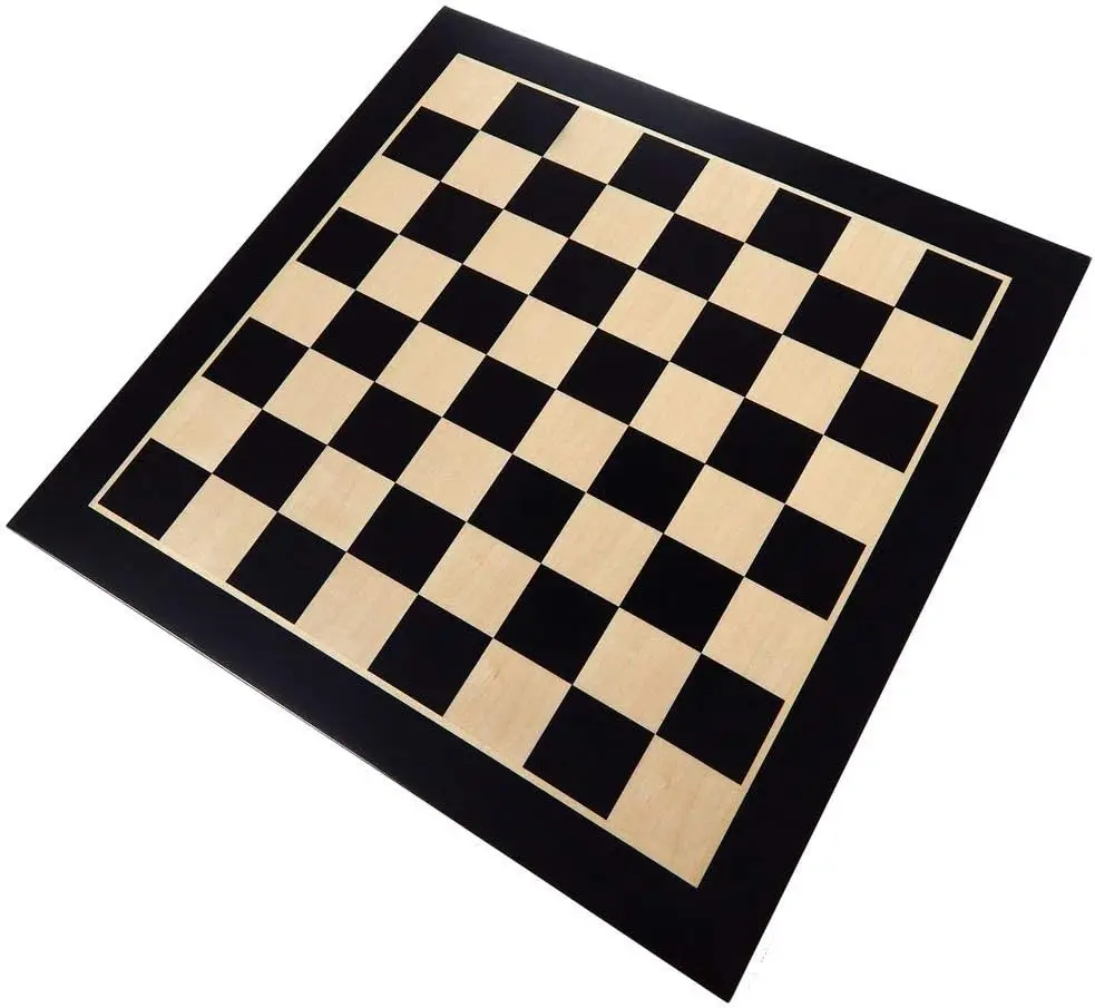 

Chess Board Berlin - Inlaid Maple and Beech Wood, Extra Large 19 x 19 Inch