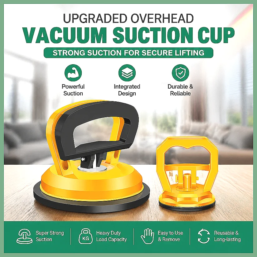 **120KG Strong Suction Cup for Ceiling Tile Removal, Glass & Floor Tile Lifter, Aluminum Ceiling Panel Puller, Screen Sucker