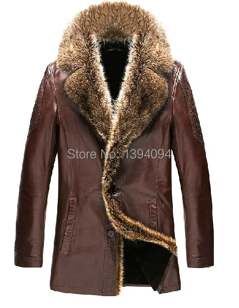 Sold Out !!! Winter Mens Crocodile Grain Leather Coat Sheep Jacket Man Fur Genuine Shearling Clothing