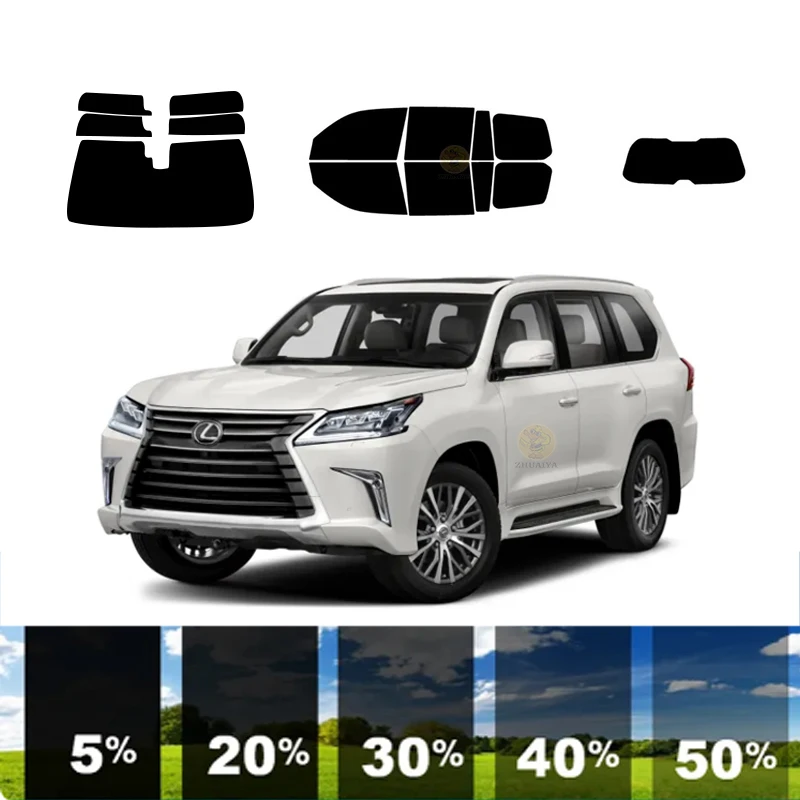 

precut Removable Window Tint Film For Car 100% UVR 5%-70%VLT Heat Insulation Carbon ﻿For LEXUS LX 4 DR SUV 2017-2021