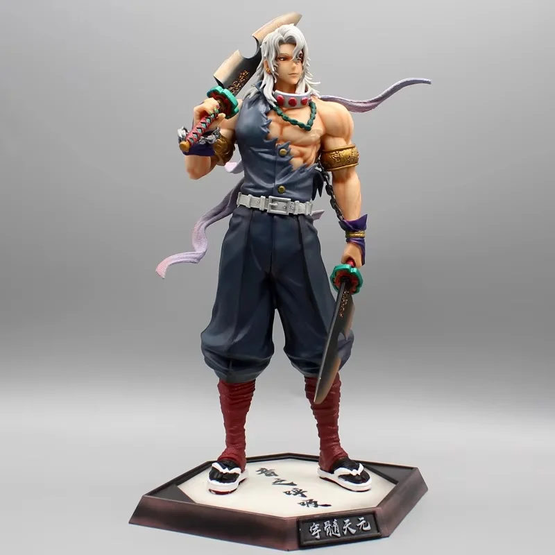 Figura de Anime Demon Slayer, Estatua de Uzui Tengen Gk, Figura de PVC, Muñeco Coleccionable, Adorno de Escritorio, Juguetes, Regalos de Cumpleaños